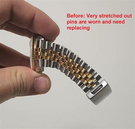 rolex bracelet stretch repair.